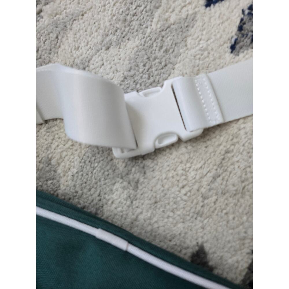 Athleta Recycled Polyester Crossbody Bag Green White Adjustable Strap NWOT - Picture 8 of 10
